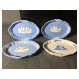 Set of Wedgwood oval pin dishes