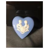 Wedgwood Blue heart Royal Birth trinket box