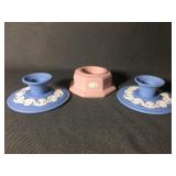 Lot of Wedgwood Candle holders