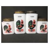 Vintage glass shaker set