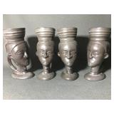 Set of tribal mugs