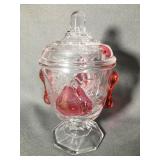 Westmoreland Della Robbia Footed Candy Dish