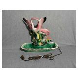 14" tall Flamingo light with catch all base