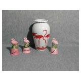 Lot of 4 Flamingo items