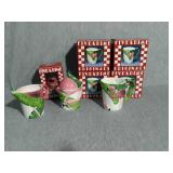Lot of 6 Flamingo coffee set