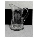 Clear glass Crystal pitcher