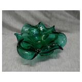 Teal green art bowl