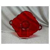 Ruby Red platter