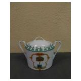 Hand painted sugar bowl