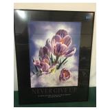 Motivational framed poster