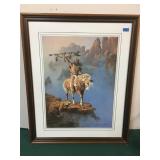 Framed and matted print