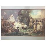 Framed and matted Art print