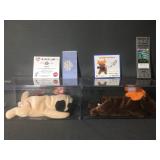 Pair of commemorative TY beanie babies from Texas