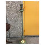 Vintage green metal floor lamp