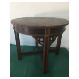 Vintage round end table