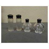 Lot of 2 sets salt and pepper shakers