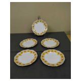 Lot of 5 dessert plates