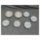 Lot of 7 Butter Pat plates