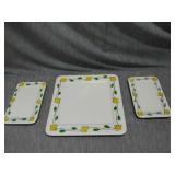 Lot of 3 servings set