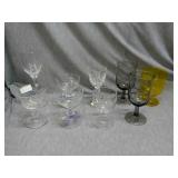 Lot of Assorted stem ware glasses