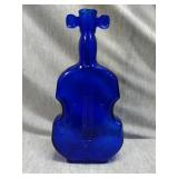 9" Cobalt Blue Violin bottle