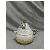 Lustre Pear shaped tea pot
