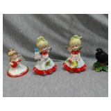 Lot of 4  Porcelain  Decorative Christmas