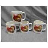 Lot of 4 coffee Mugs