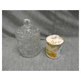Lot of 2 Marmalade jars with lids