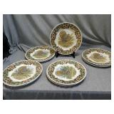 Lot of 9 Turkey plates