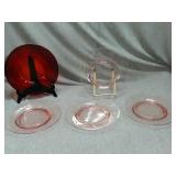 Lot of 5 luncheon plates