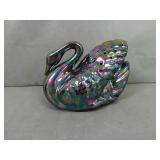 Iridescent Blue flower frog swan