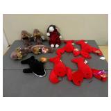 Lot of 10 Assorted Beanie babies