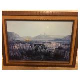 Large framed Jack Bryant oil on canvas painting