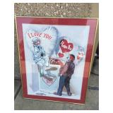 Oberstine framed and matted clown print