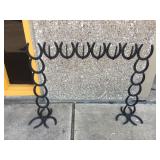 Horseshoe hat rack or display