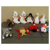 Lot of 10 Assorted Beanie Babies