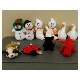 Lot of 10 Assorted Beanie Babies