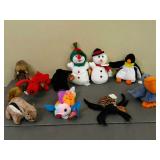 Lot of 10 Assorted Beanie Babies