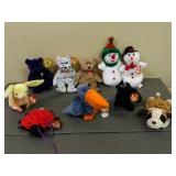 Lot of 10 Assorted Beanie Babies