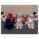 Lot of 10 Assorted Beanie Babies