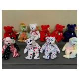 Lot of 10 Assorted Beanie Babies