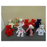 Lot of 10 Assorted Beanie Babies