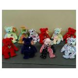 Lot of 10 Assorted Beanie Babies