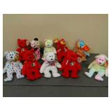 Lot of 10 Assorted Beanie Babies