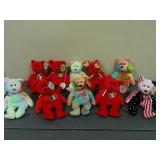 Lot of 10 Assorted Beanie Babies