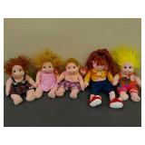 Lot of 5 Beanie Baby Kids