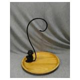 Monkey banana hook on wooden tray
