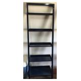 Leaning wall shelf blue in color