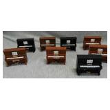 Lot of 8 Magnetic musical pianos